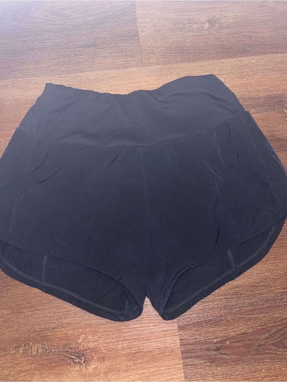 The Gym People High Waisted Running Shorts in Black Size S